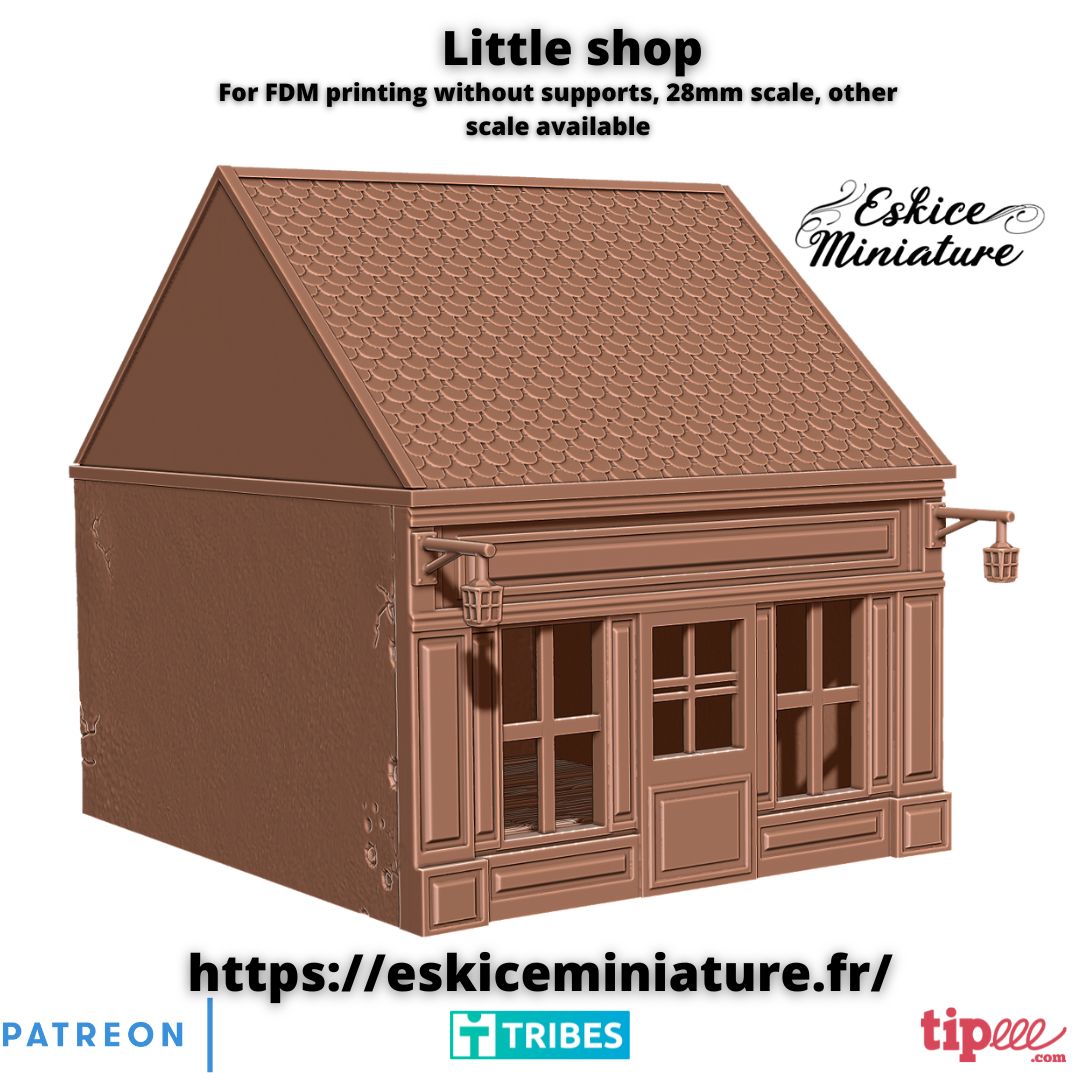 Little shop WW2 - 28mm, FDM friendly